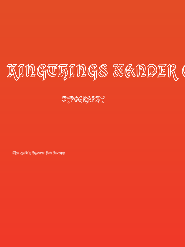 Kingthings Xander Outline Poster