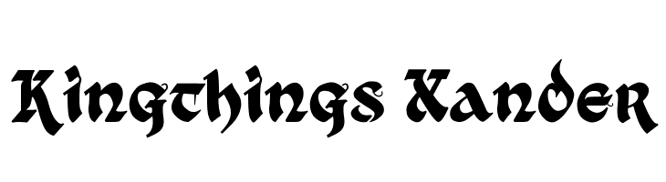 Kingthings Xander Font