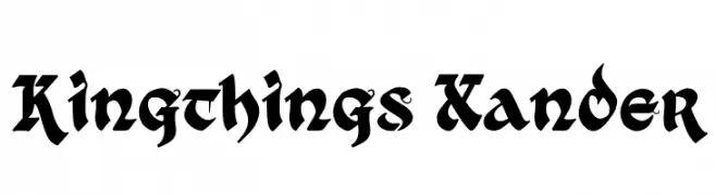 Kingthings Xander  Frei Schriftart Herunterladen