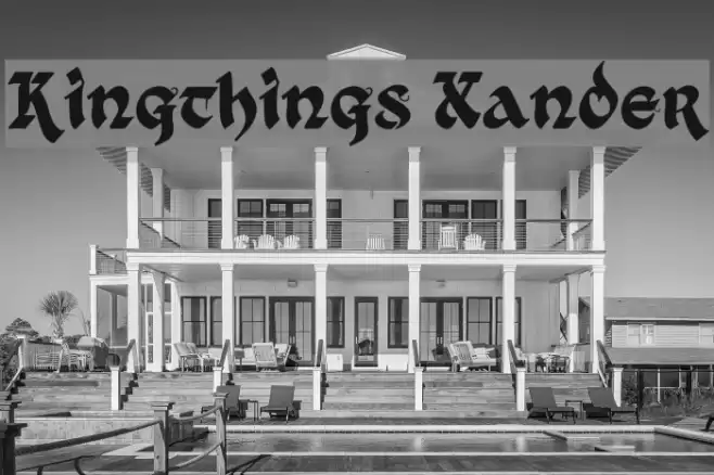 Kingthings Xander フォント examples