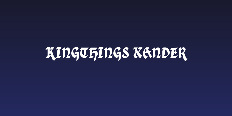 Kingthings Xander Social Header