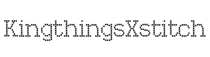 Kingthings Xstitch  Descarca Fonturi Gratis