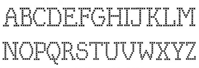Kingthings Xstitch Polices MAJUSCULES