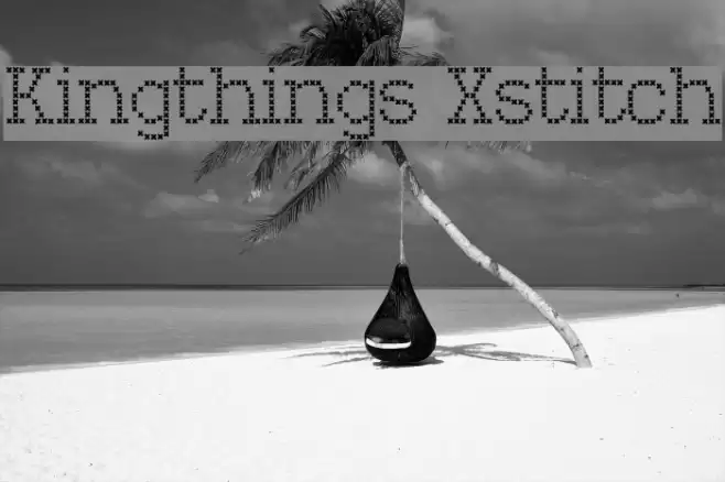 Kingthings Xstitch Font examples