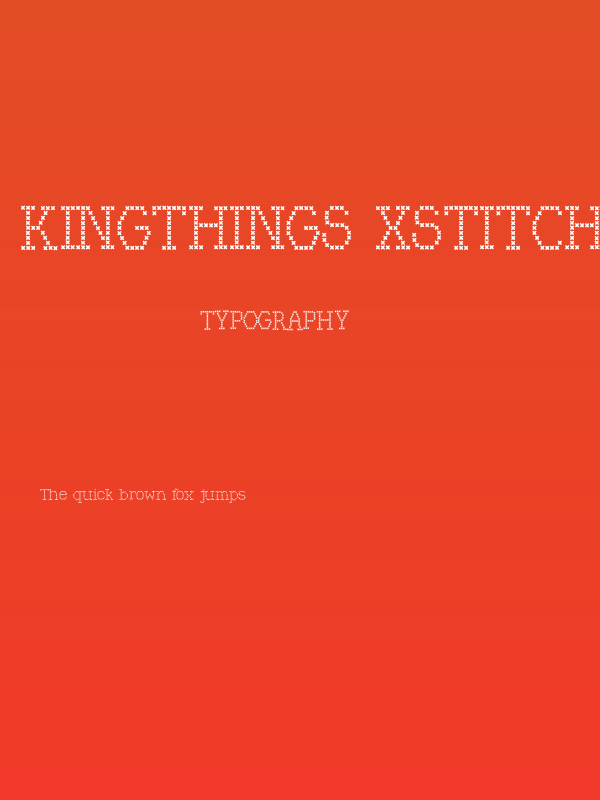 Kingthings Xstitch Poster