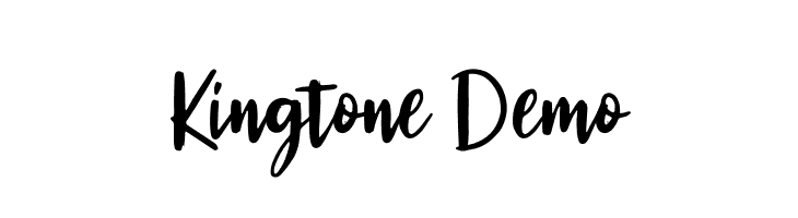 Kingtone Demo  Descarca Fonturi Gratis