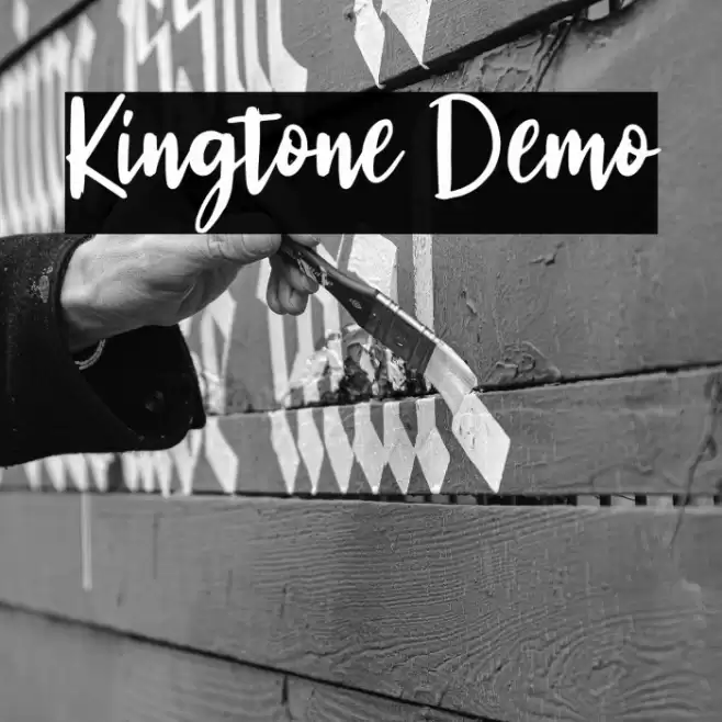 Kingtone Demo Font examples