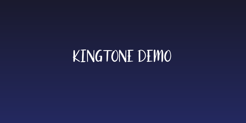 Kingtone Demo Social Header