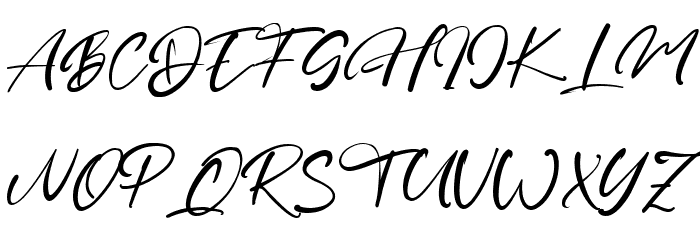 Kingwood Font UPPERCASE