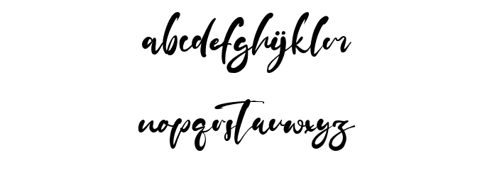 Kingwood Font LOWERCASE