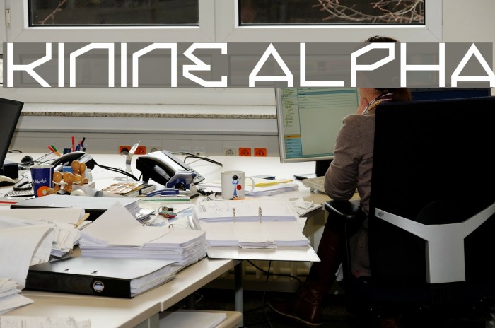 Kinine Alpha Font examples