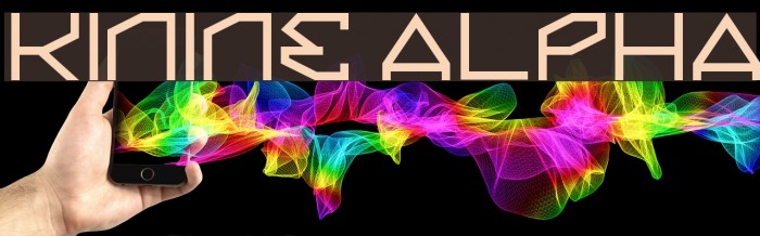 Kinine Alpha Font examples
