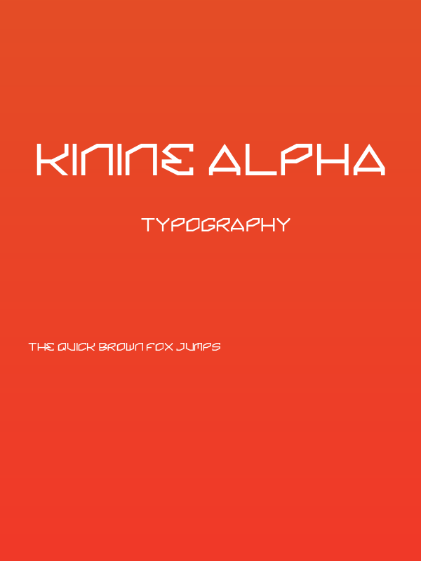 Kinine Alpha Poster