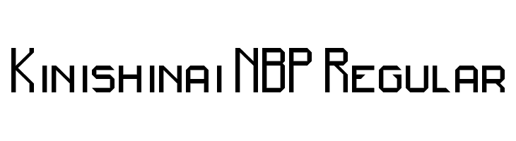 Kinishinai NBP Regular  baixar fontes gratis