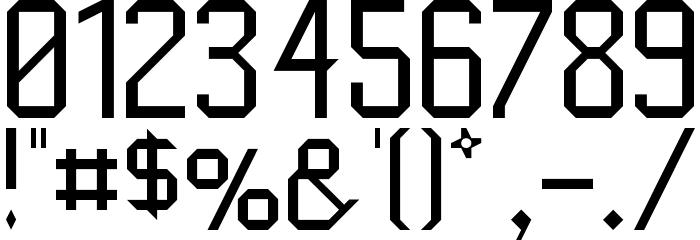 Kinishinai NBP Regular Font OTHER CHARS