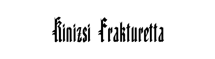 Kinizsi Frakturetta  font caratteri gratis