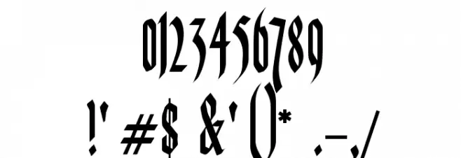 Kinizsi Frakturetta Font OTHER CHARS