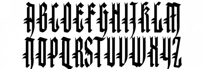 Kinizsi Frakturetta Schriftart Groß