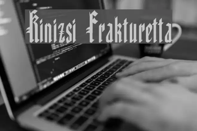 Kinizsi Frakturetta Font examples