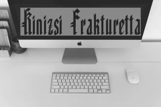Kinizsi Frakturetta Font examples