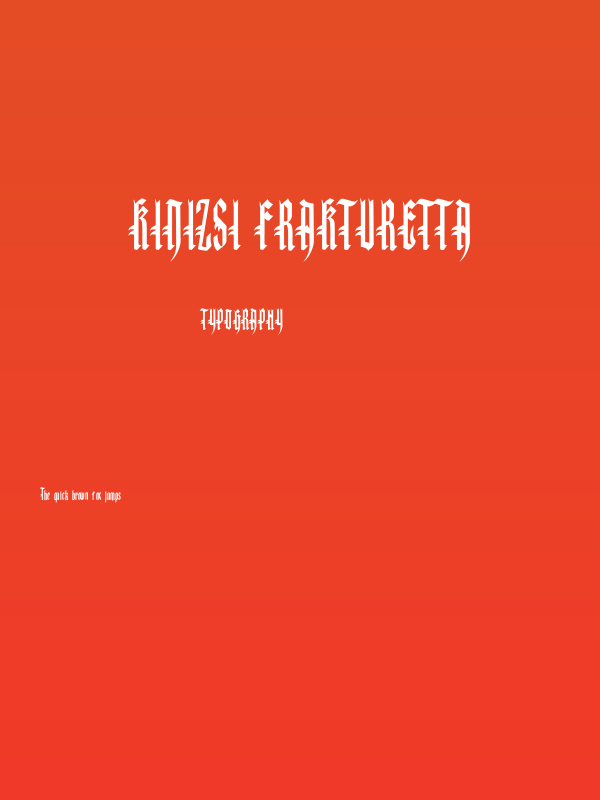 Kinizsi Frakturetta Poster