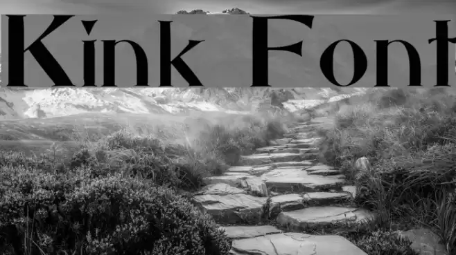 Kink Font examples