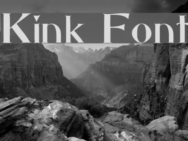 Kink Font examples