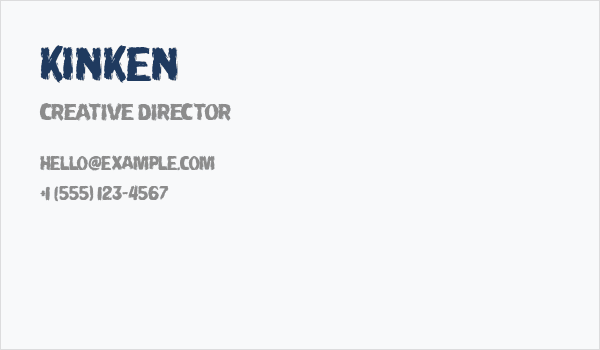 Kinken Business Card