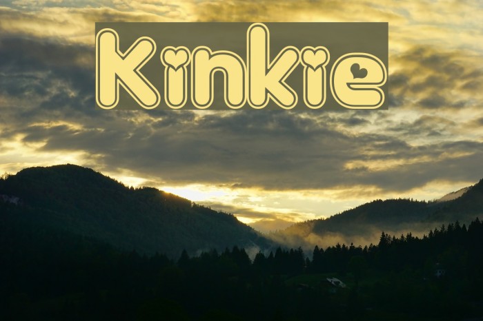 Kinkie Font examples