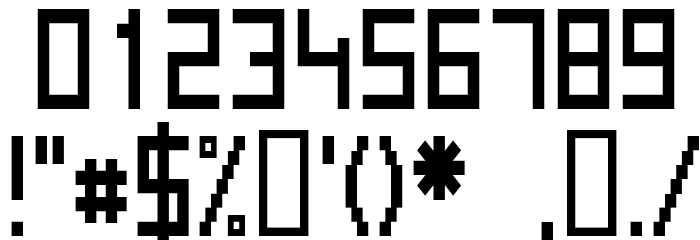 Kinkub flat Condensed Font OTHER CHARS