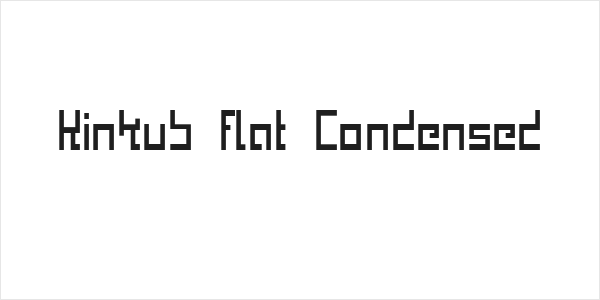 Kinkub flat Condensed Logo