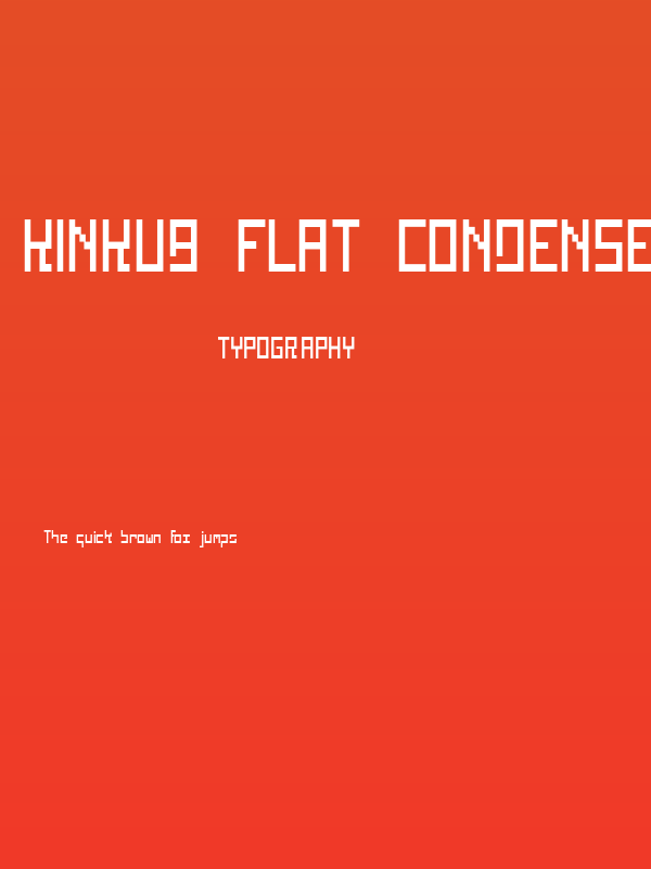 Kinkub flat Condensed Poster
