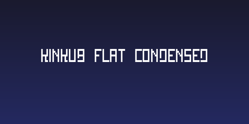 Kinkub flat Condensed Social Header