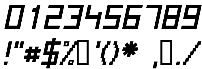 Kinkub flat Italic Font OTHER CHARS