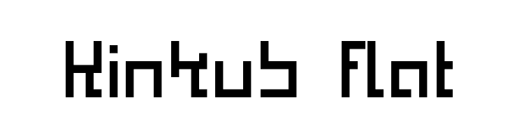 Kinkub flat Font