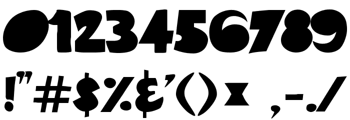 Kinky Font OTHER CHARS