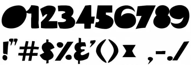 Kinky Font OTHER CHARS