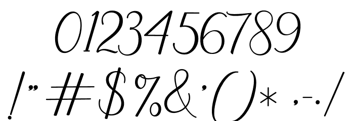 Kinleigh Font OTHER CHARS