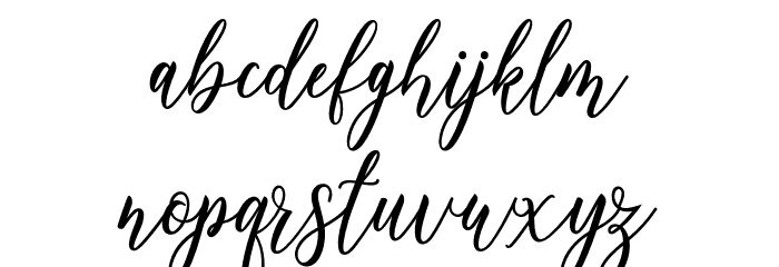 Kinleigh Font LOWERCASE