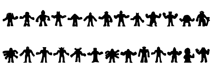 Kinnihuman Font LOWERCASE