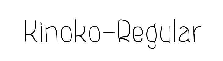 Kinoko-Regular  font caratteri gratis