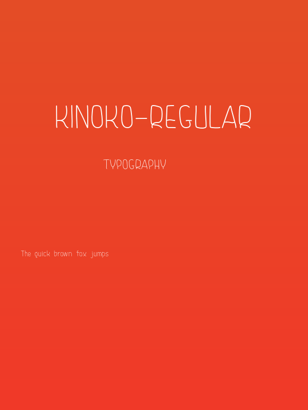 Kinoko-Regular Poster