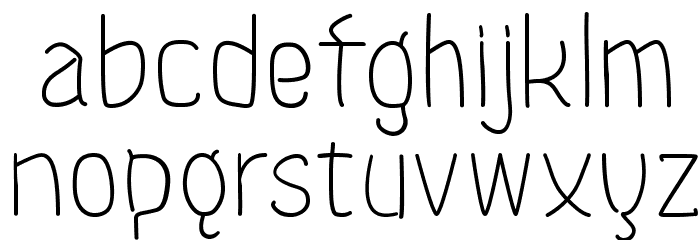 Kinoko-Regular Font LOWERCASE