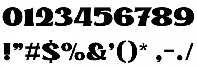 KinsaleDisplay Font OTHER CHARS