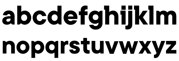 Kinsans Bold Font LOWERCASE