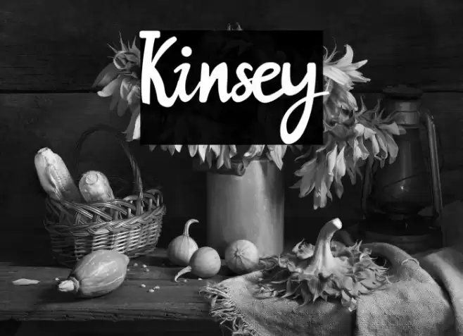 Kinsey Font examples