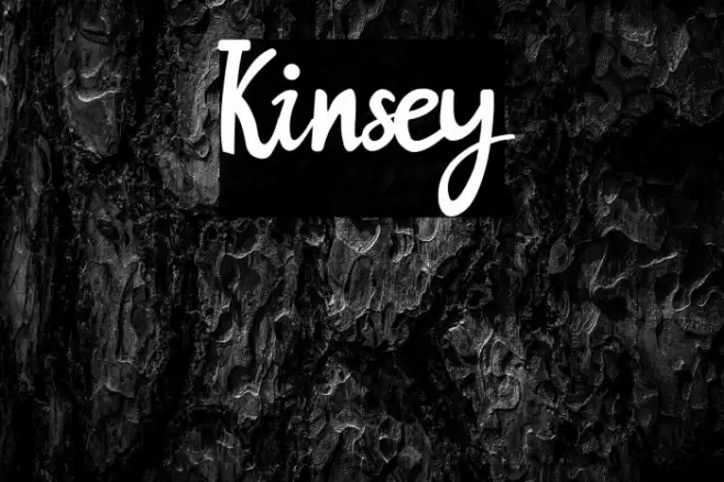 Kinsey Font examples