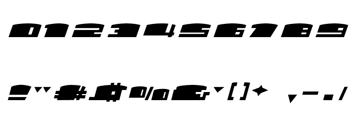 Kintaiken Black フォント その他の文字