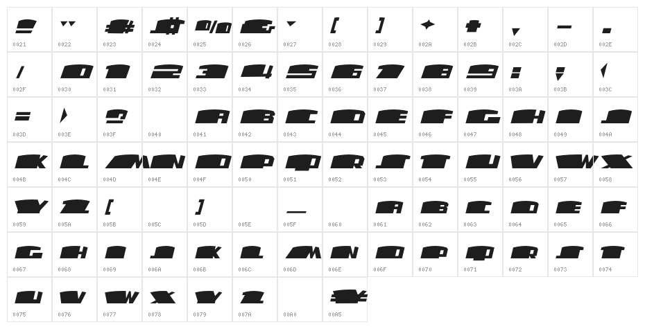 Kintaiken Black Character Map