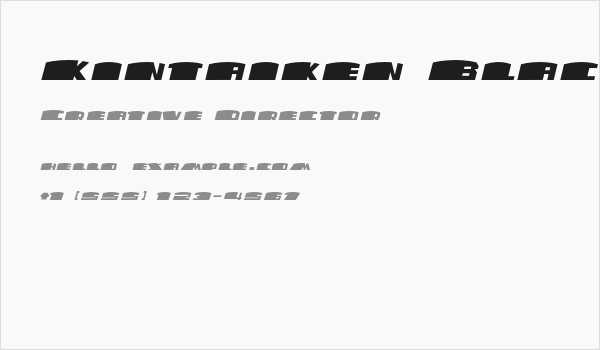 Kintaiken Black Business Card